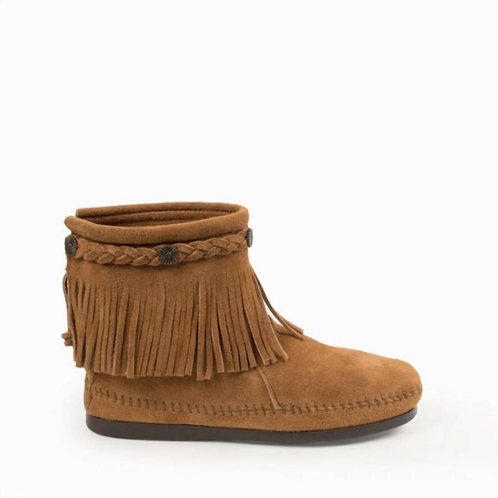 Minnetonka Minnetonka - Women's High Top Back Zip Moccasin Boot