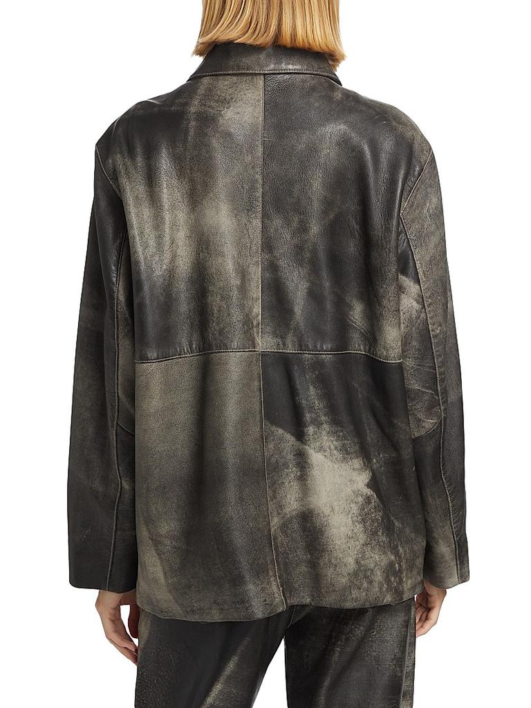 AMERI×Nハリ　FAKE LEATHER SHIRT JACKET AMERI×Nハリ FAKE LEATHER SHIRT JACKET Collection Shirt-jacket In