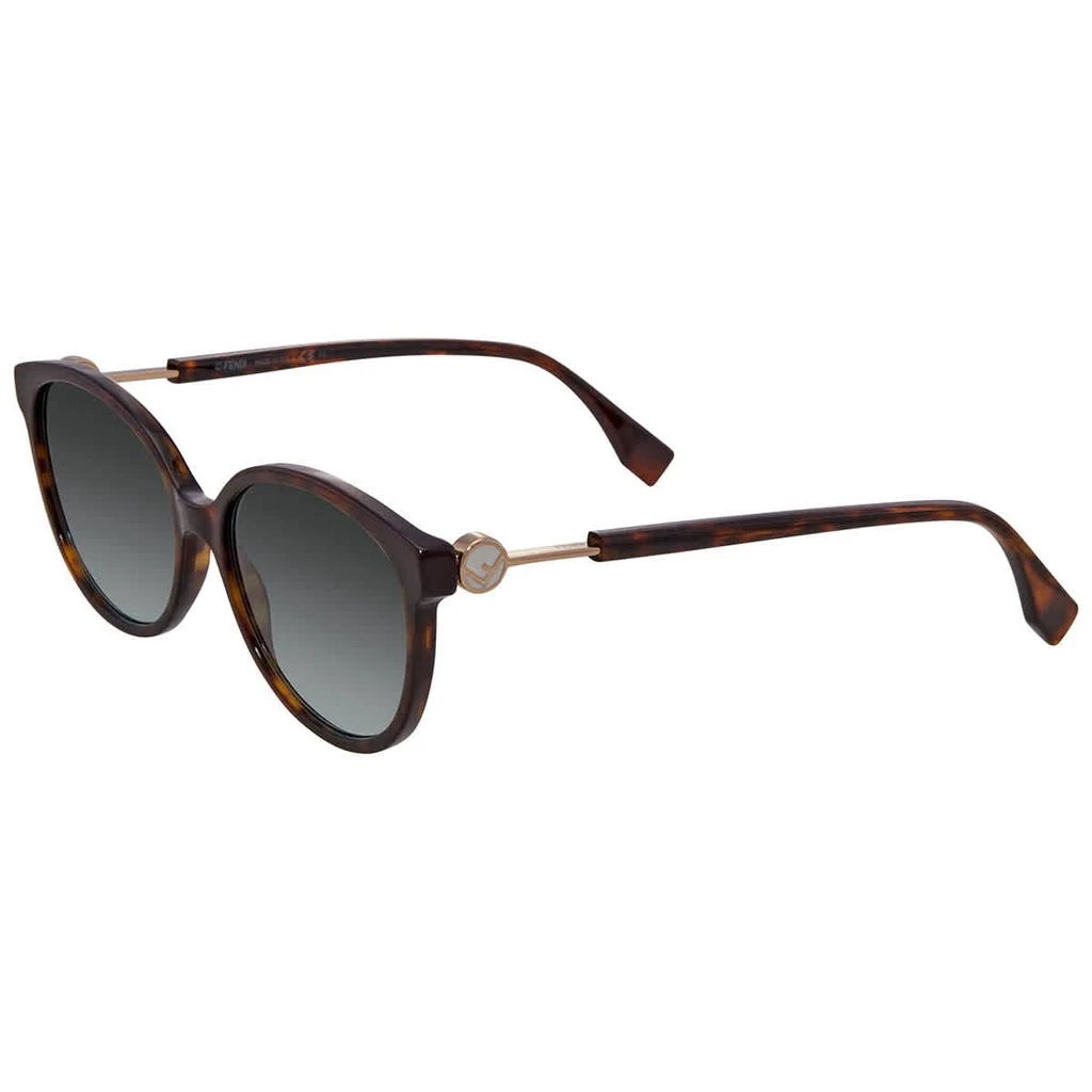 Fendi Fendi Green Aqua Round Ladies Sunglasses FF 0373/S 0086 57 1