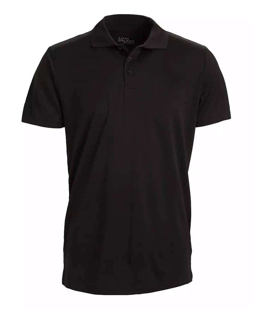 Galaxy By Harvic Men's Tagless Dry-Fit Moisture-Wicking Polo Shirt 1