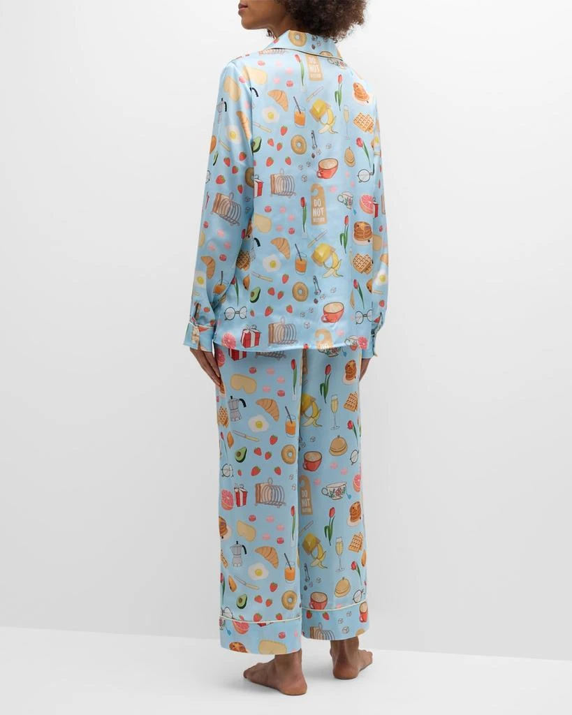 Karen Mabon Breakfast In Bed Printed Pajama Set 4