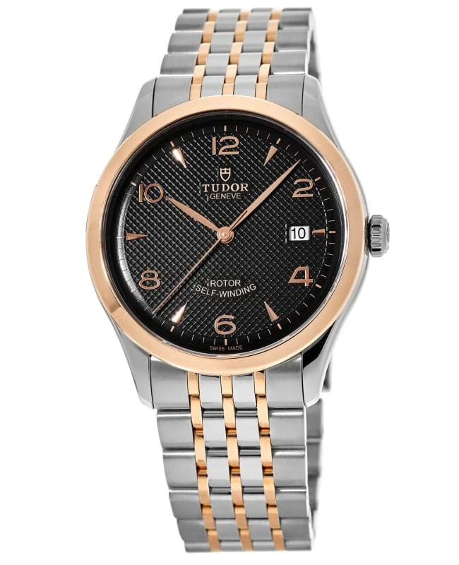 Tudor Tudor 1926 Black Dial Rose Gold and Stainless Steel Men's Watch M91651-0003 1