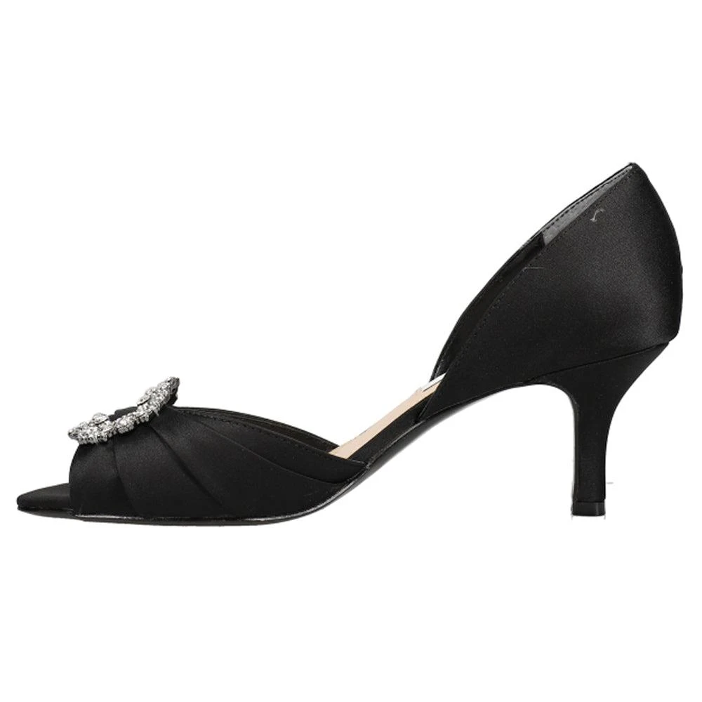 Nina Corrine Rhinestone Peep Toe Evening Pumps 3