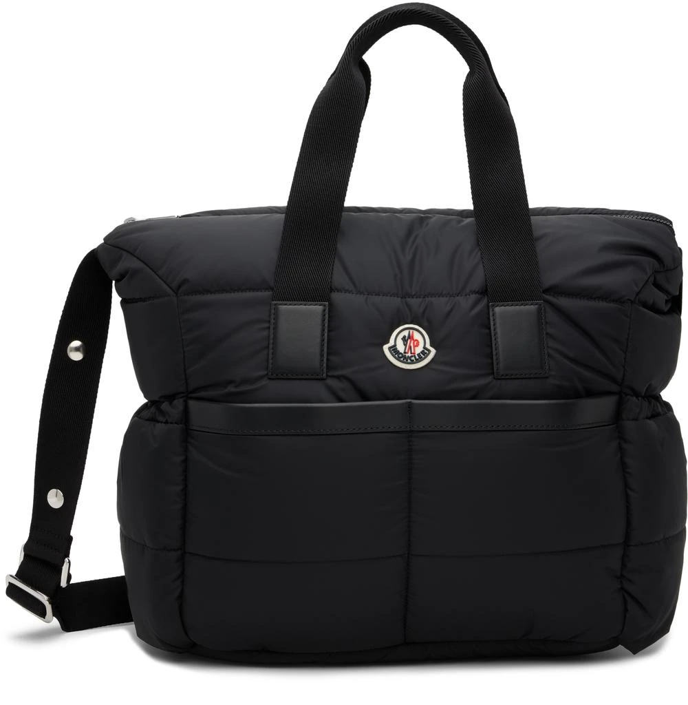 Moncler Baby Black Nylon Diaper Bag