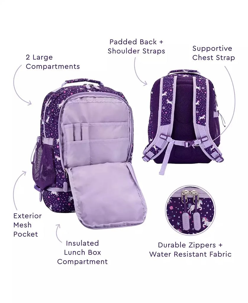 Bentgo Kids Prints 2-in-1 Backpack & Lunch Bag - Unicorn 7