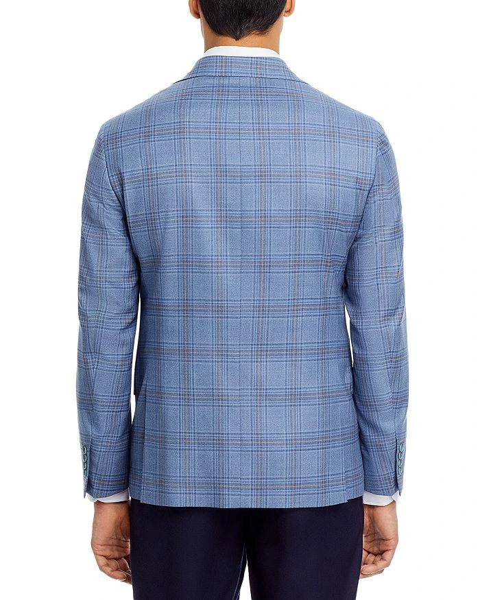 Robert Graham Modern Fit Light Blue & Tan Plaid Sport Coat 3