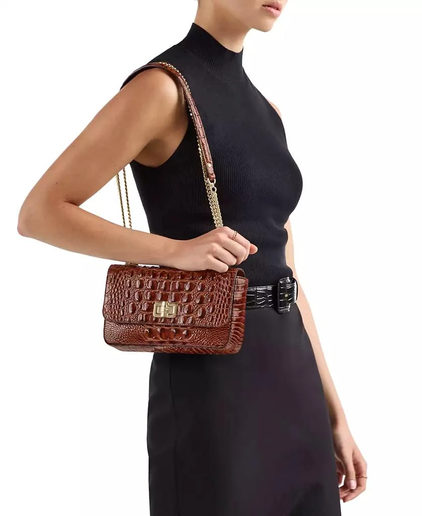 Brahmin Rosa Melbourne Embossed Leather Crossbody Bag 6