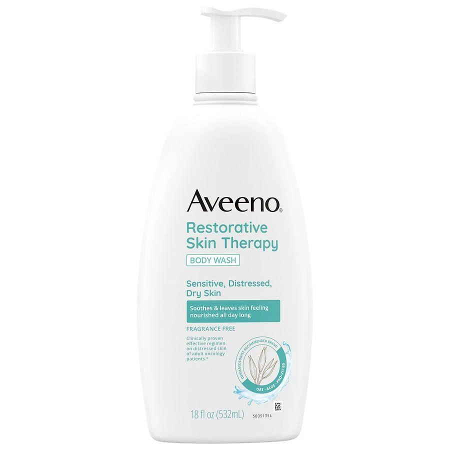 Aveeno Restorative Skin Therapy Body Wash Fragrance Free 3