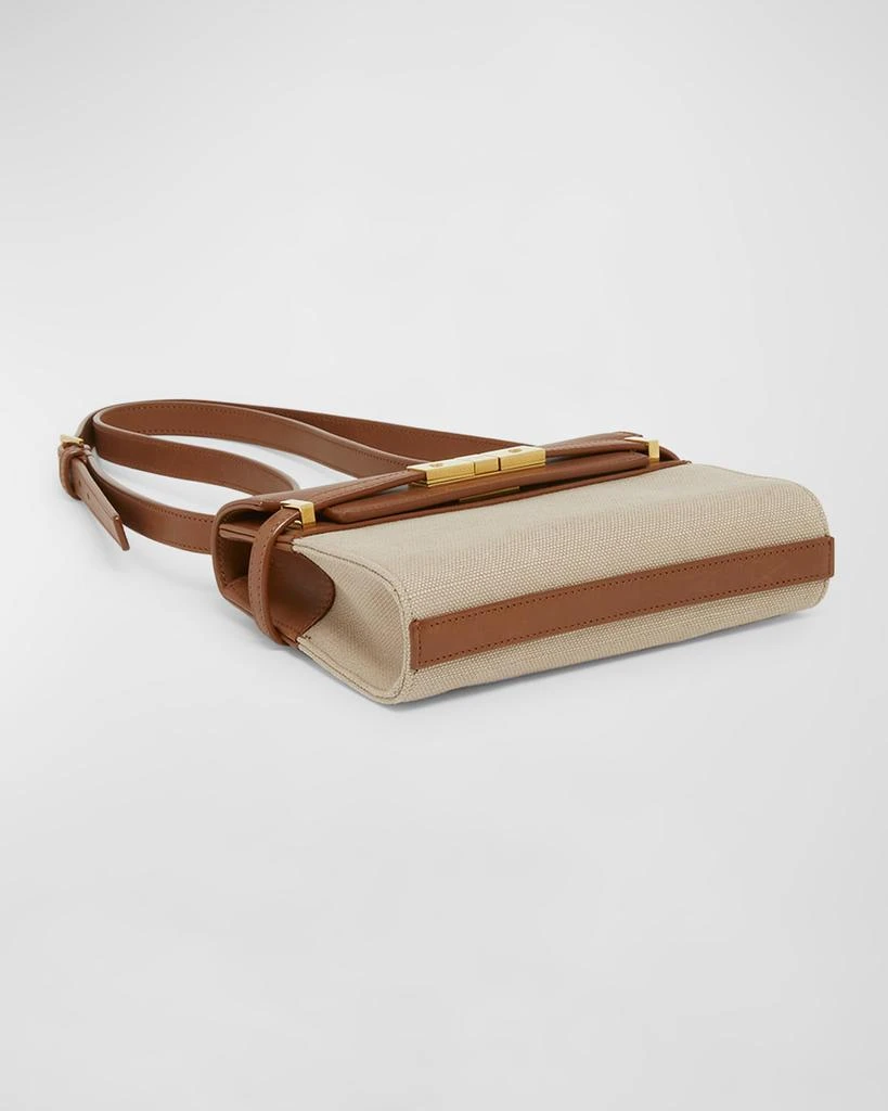 Yves Saint Laurent Manhattan Mini Crossbody Bag in Canvas and Leather 2