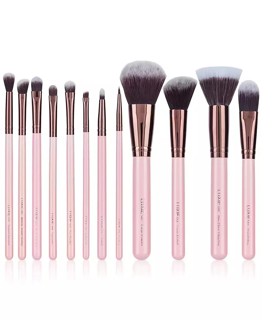 LUXIE 12-Pc. Signature Rose Gold Makeup Brush Set 1