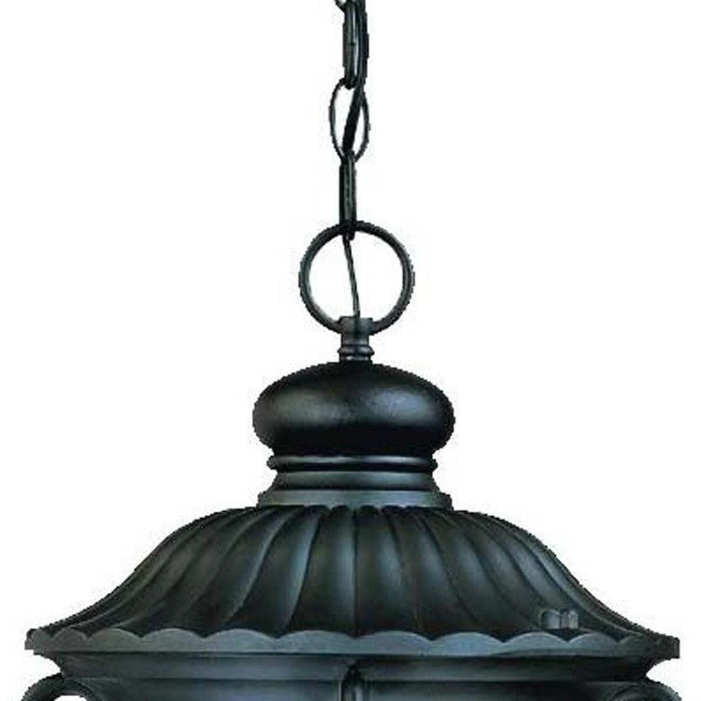 Hivvago Naples 3-Light Matte Black Hanging Light 3