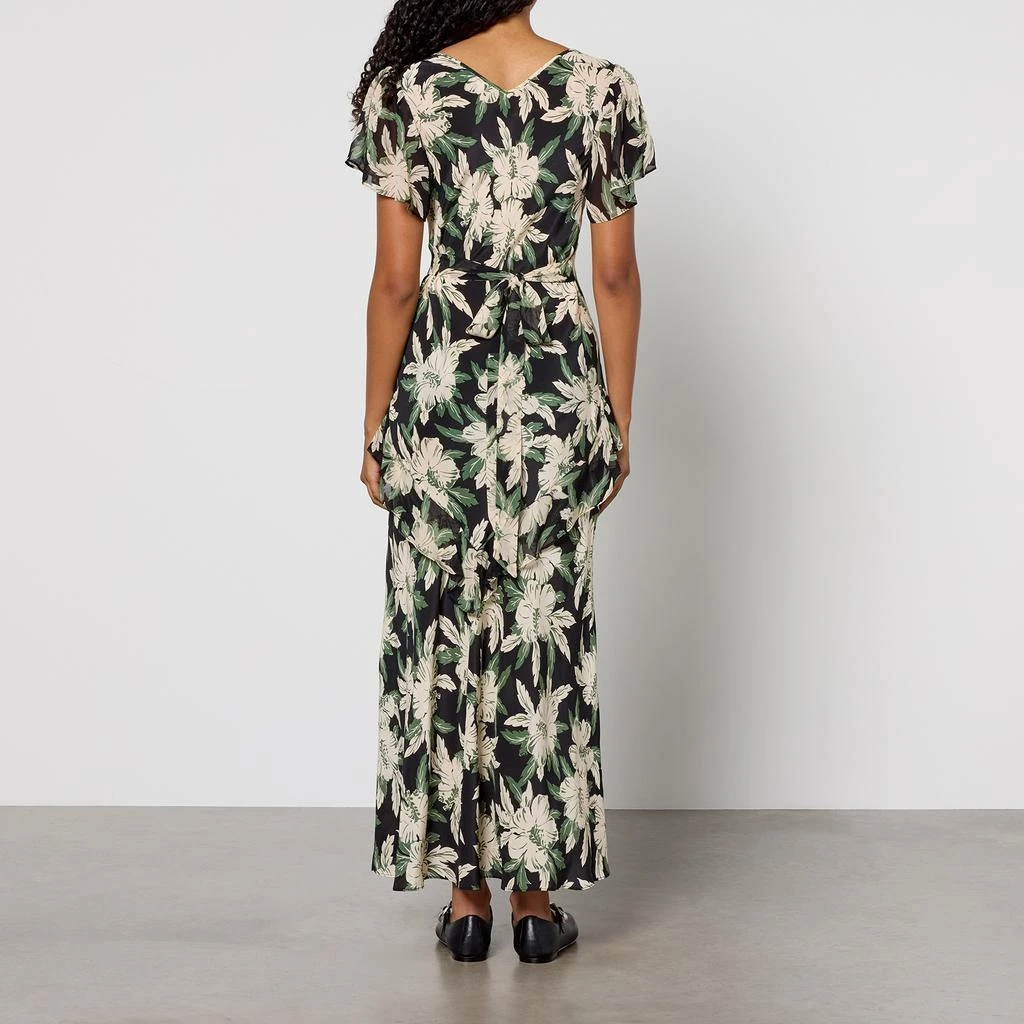 Rixo Evie Floral-Print Silk Midi Dress 2