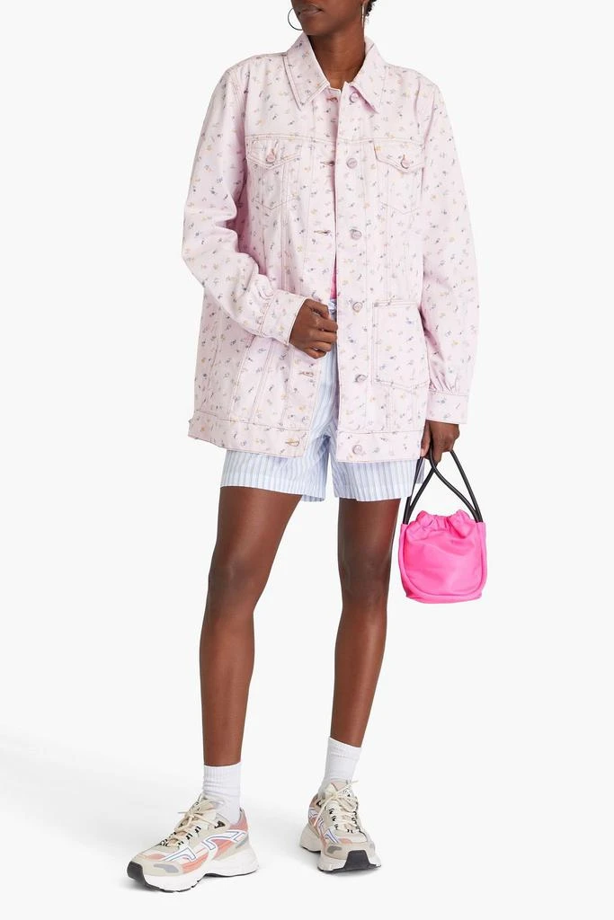Ganni Floral-print denim jacket 2