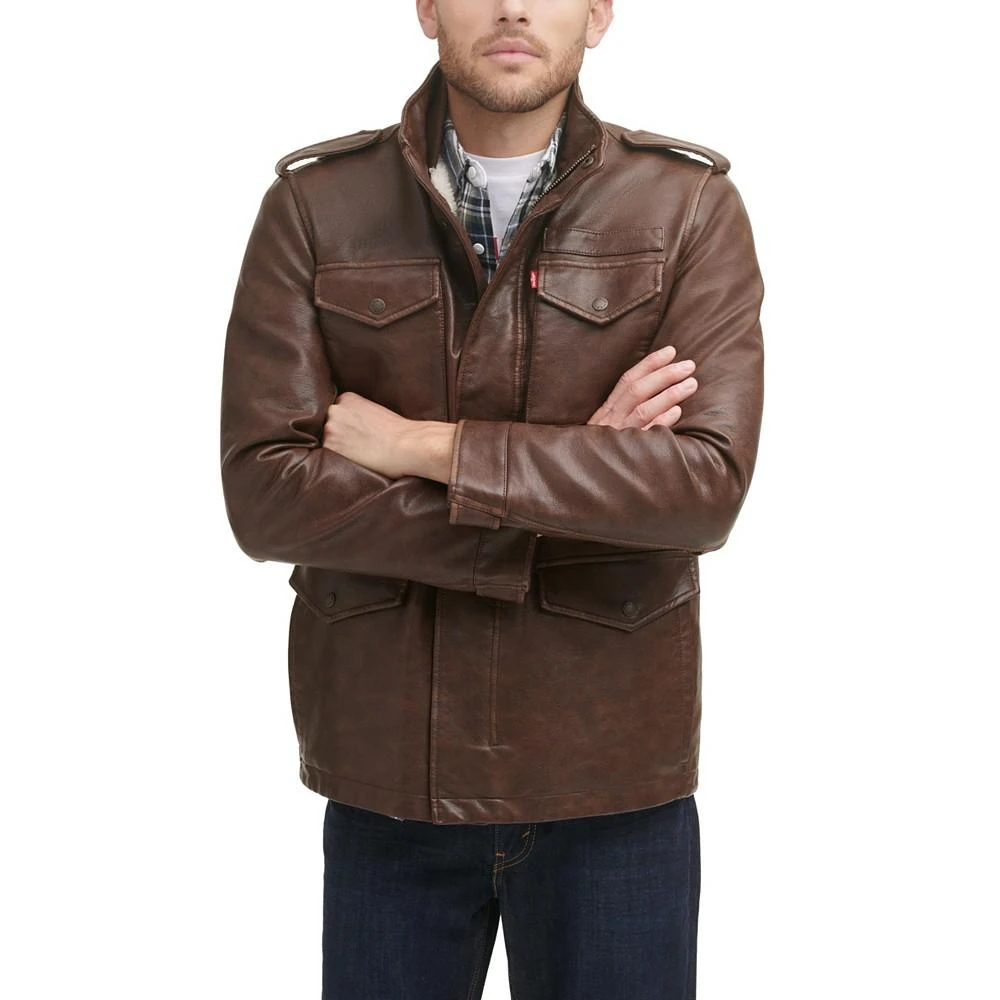 Levi's Men's Faux Leather Four Pocket Field Jacket 1