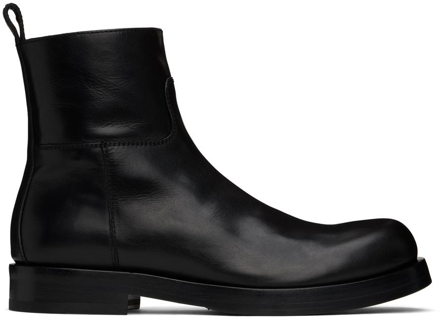 Officine Creative Black Bulla 003 Boots