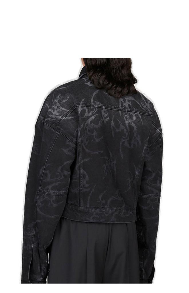 Han Kjobenhavn Han Kjobenhavn Laser Tribal Buttoned Denim Jacket