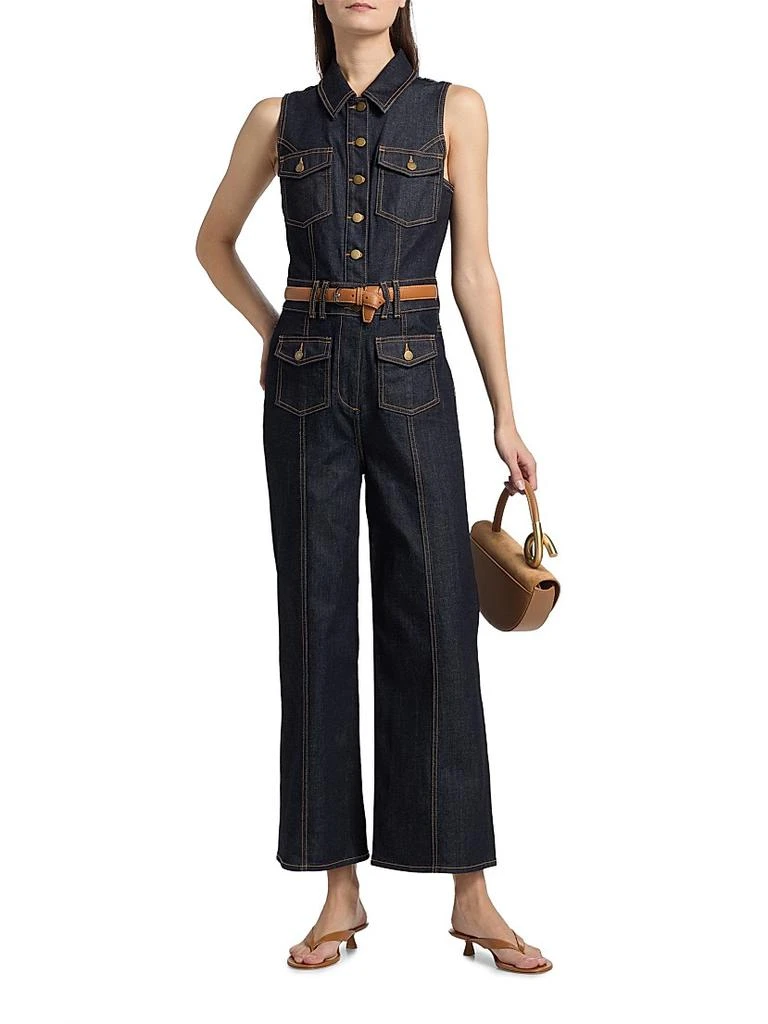 Ramy Brook Stephania Denim Sleeveless Jumpsuit 3