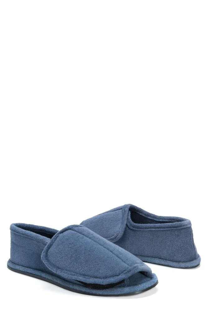 MUK LUKS Terry Open Toe Slipper 7