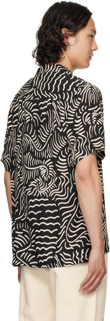 OAS Black & Off-White Lorenzo Viscose Shirt 3