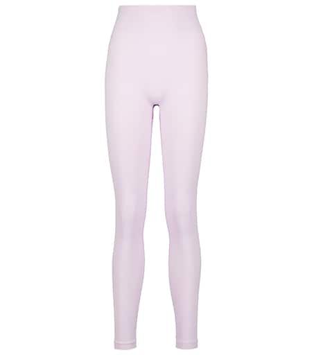 Adam Selman High-rise ribbed leggings