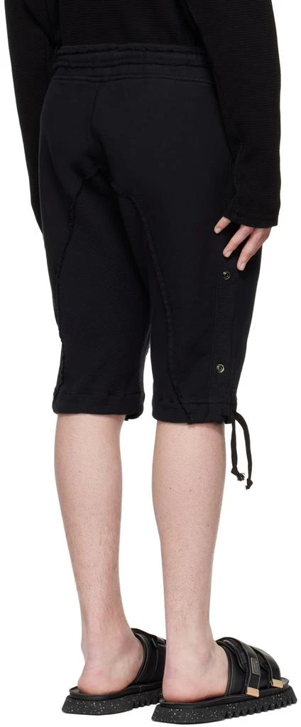 Greg Lauren Black Cotton Shorts 3