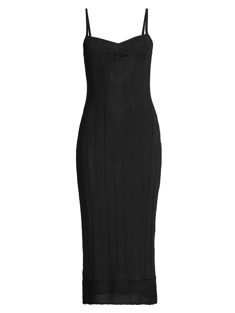 Victor Glemaud Rib-Knit Slip Midi-Dress