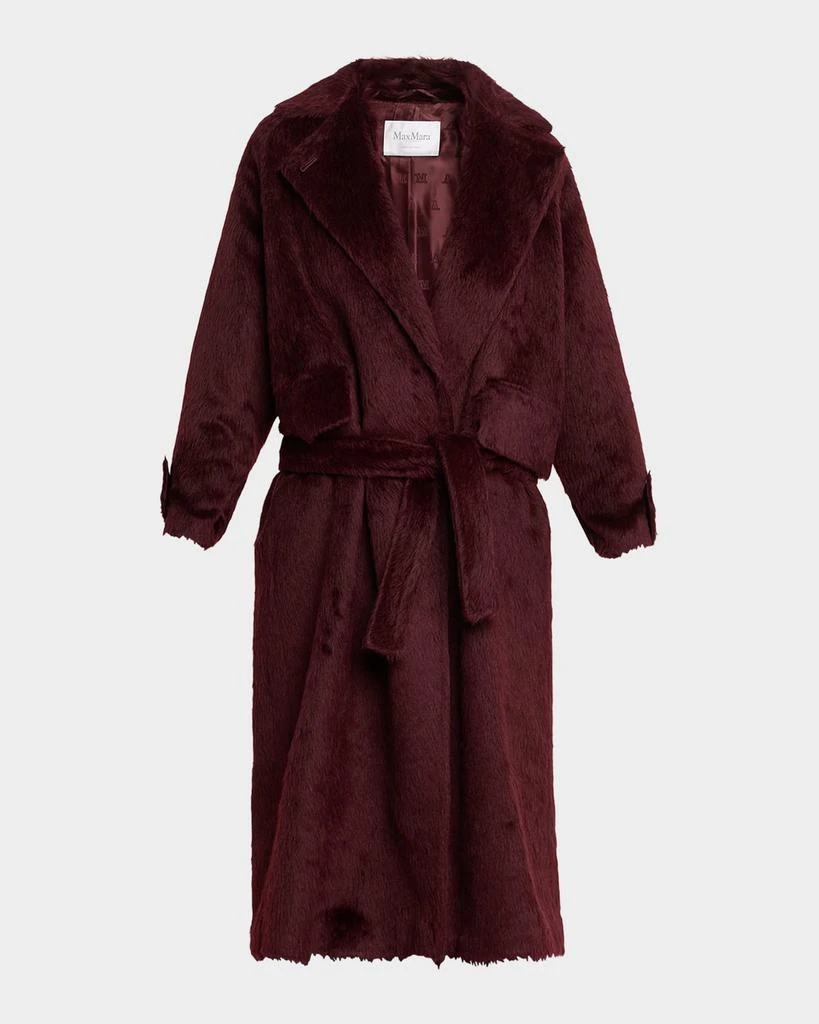 Max Mara Cherry Faux-Fur Wrap Coat