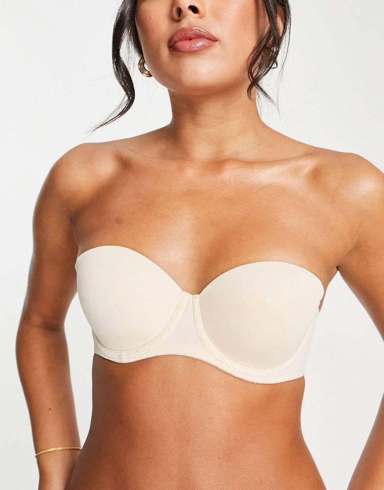 Dorina Dorina Michelle strapless bandeau bra in beige 4