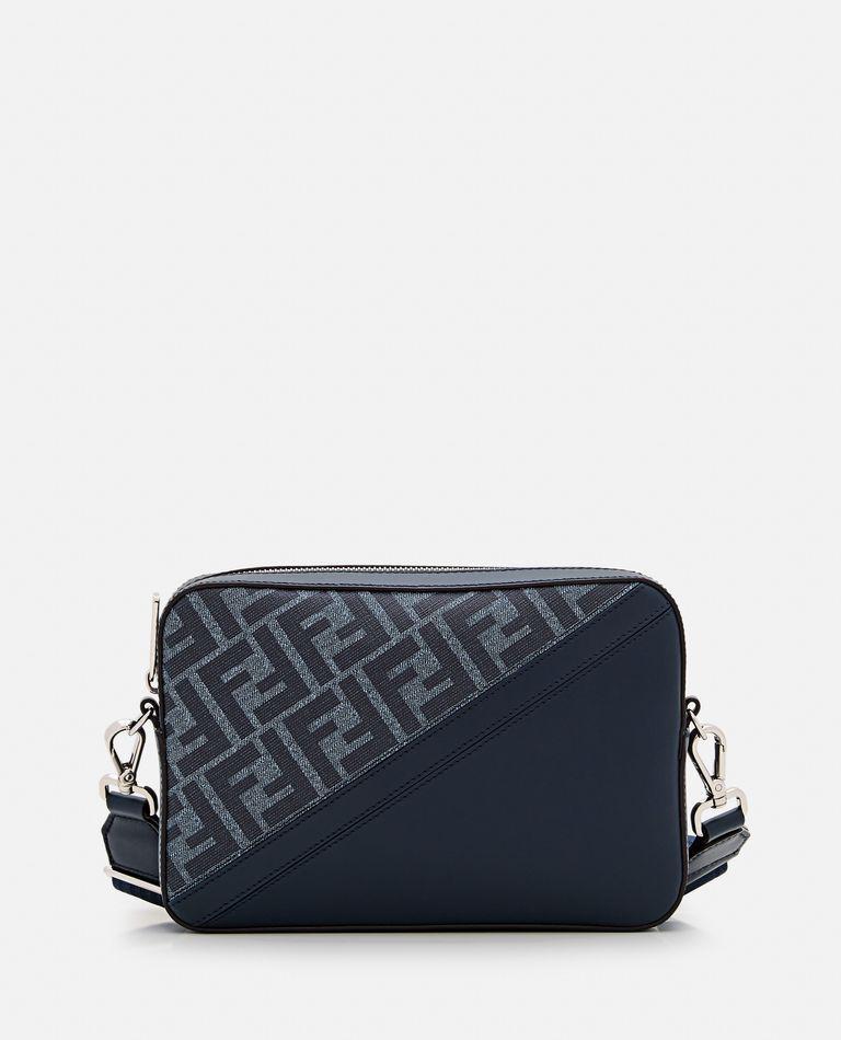 FENDI ショルダーバッグ SQUARED FF CAMERA CASE ORGANIZER Squared FF Camera Case Organizer Leather Black | Fendi