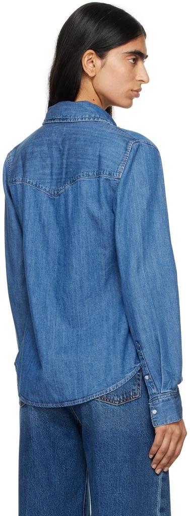 Levi's Blue Iconic Western Denim Shirt 3