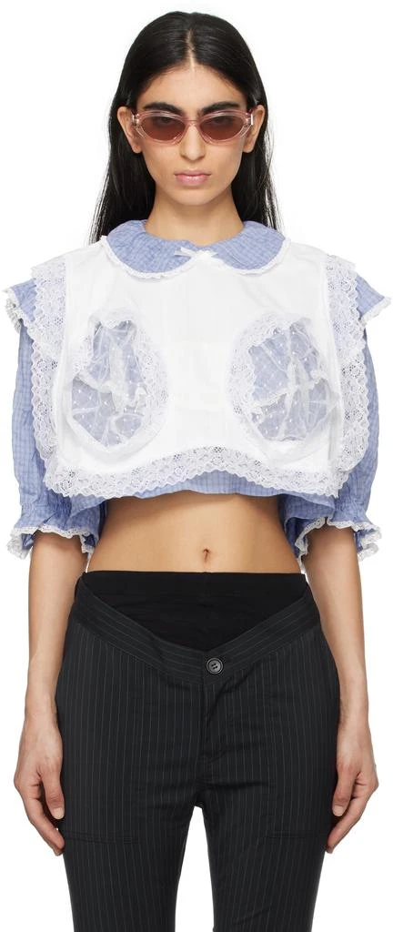 Jenny Fax White Big Panty Apron Camisole