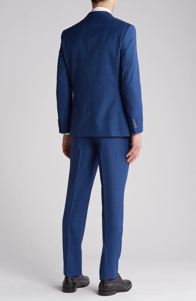 English Laundry Plaid Trim Fit Wool Blend Two-Piece Suit 2