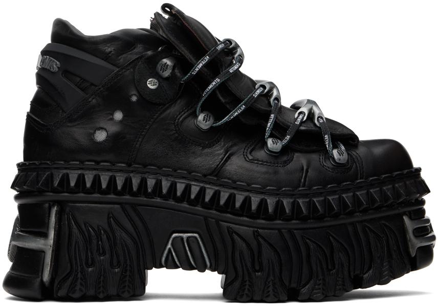 Black New Rock Edition Platform Sneakers – On Sale Now with Up to