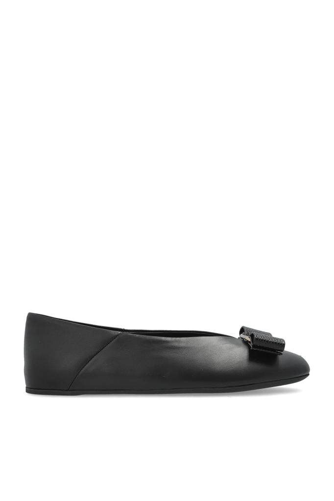 ローファー・オックスフォード FERRAGAMO Woman Loafers Black JODIE Ferragamo Jodie Leather Gancio Loafers | Neiman Marcus