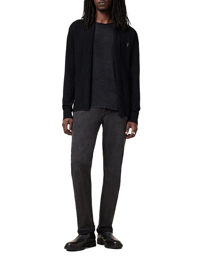 ALL SAINTS Mode Regular Fit Merino Wool Open Cardigan Sweater 2