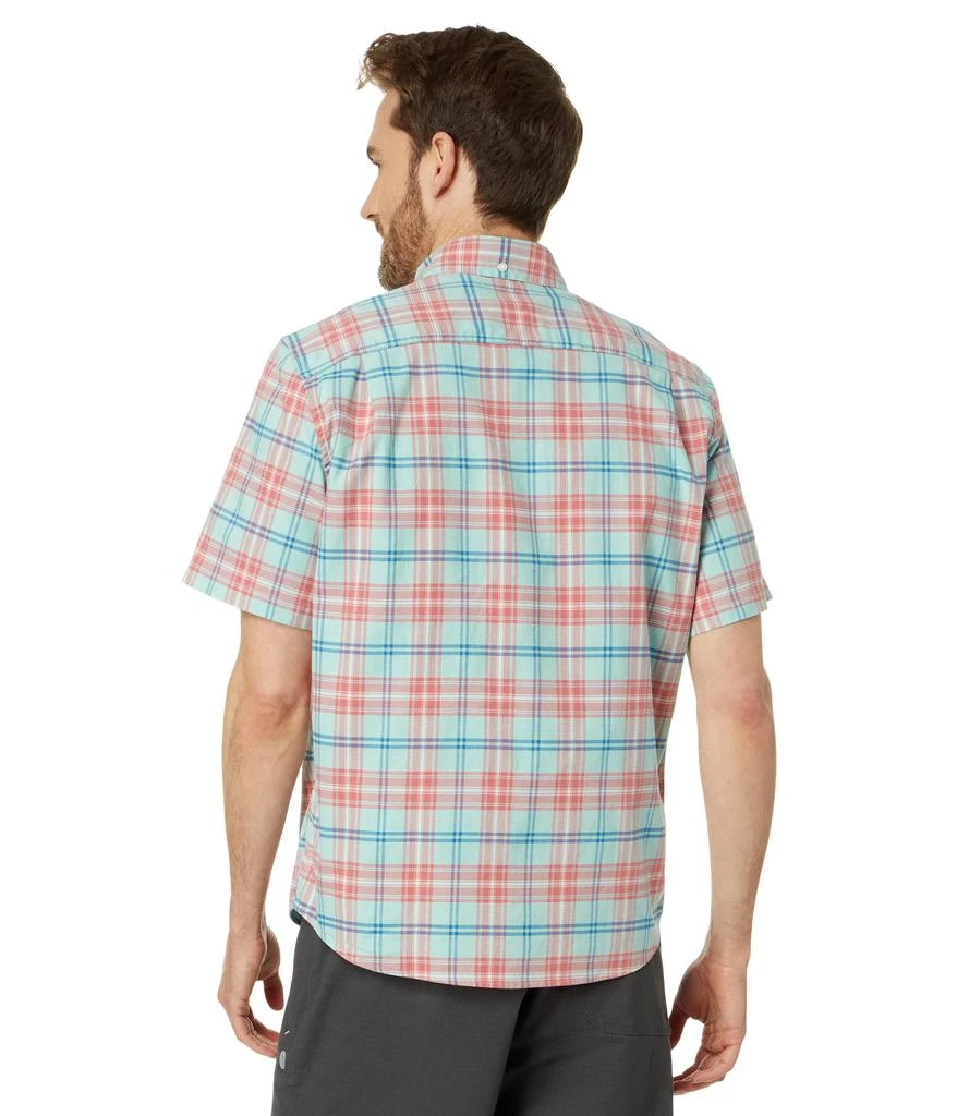 L.L.BEAN Comfort Stretch Oxford Short Sleeve Slightly Fitted Plaid 2