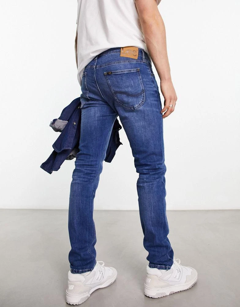 LEE Lee Luke slim tapered fit jeans in mid vintage wash 2