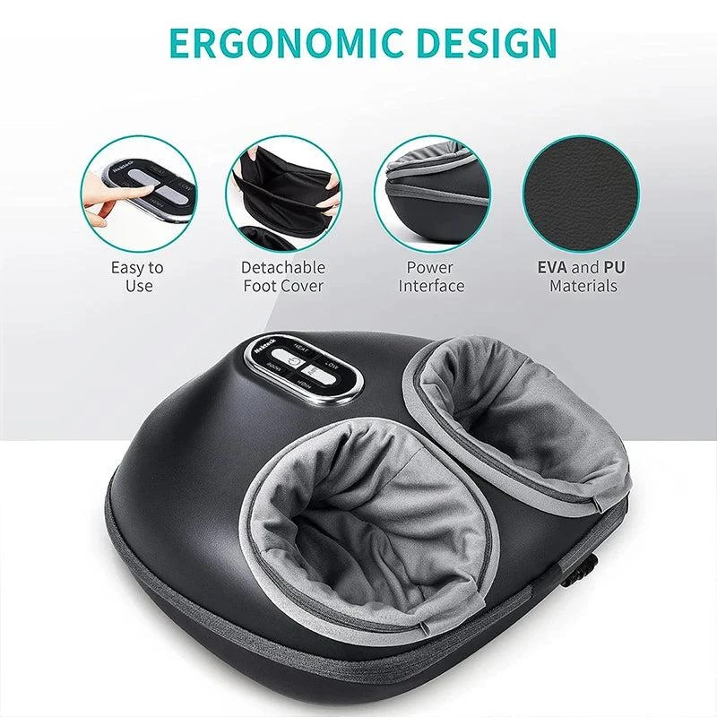 ERUULE Electric Foot Massager with Heating Therapy and Air Compression Shiatsu Kneading for Muscle Relaxation 5