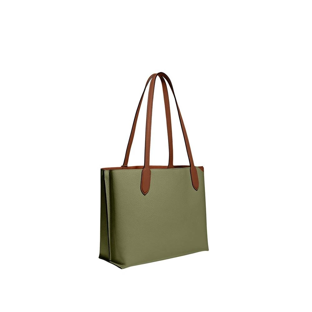 Coach Polished Pebble Leather Willow Tote with Interior Zip Pocket 2
