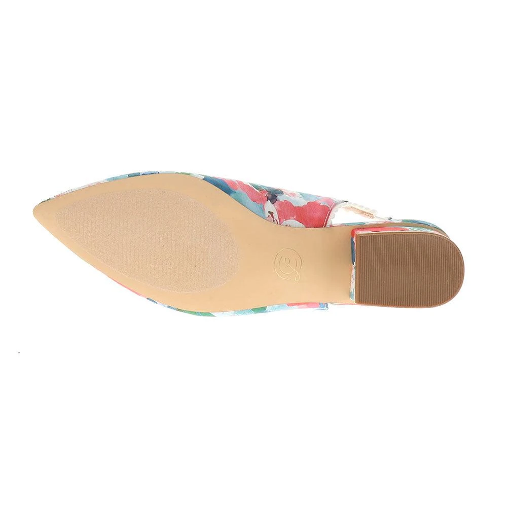 Chinese Laundry Mango Floral Pointed Toe Slingback Pumps 5