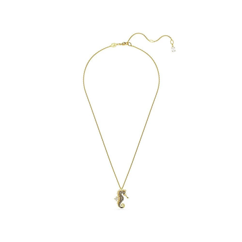 Swarovski Crystal Swarovski Imitation Pearls, Seahorse, Blue, Gold-Tone Idyllia Pendant Necklace 4
