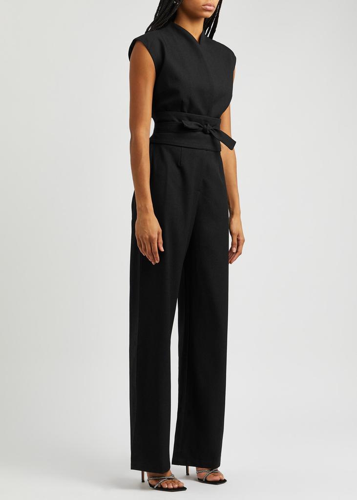 Shop Ultimate Muse wide-leg stretch-crepe jumpsuit on Sale at