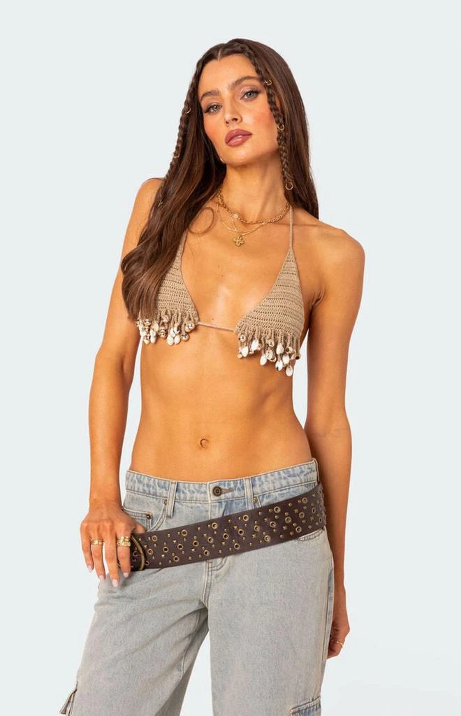 Edikted Aruba Beaded Crochet Bra Top 1