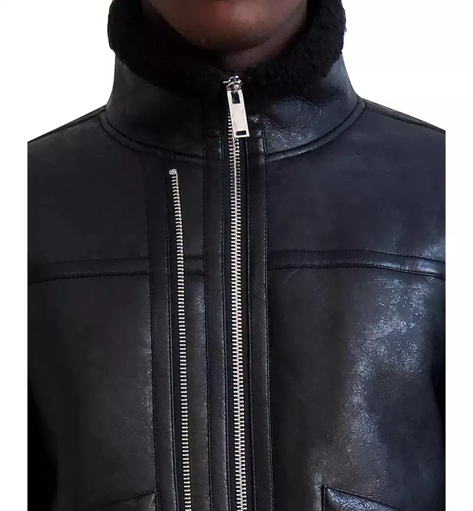 Karl Lagerfeld Paris Men's Faux-Leather Double-Zip Jacket 4