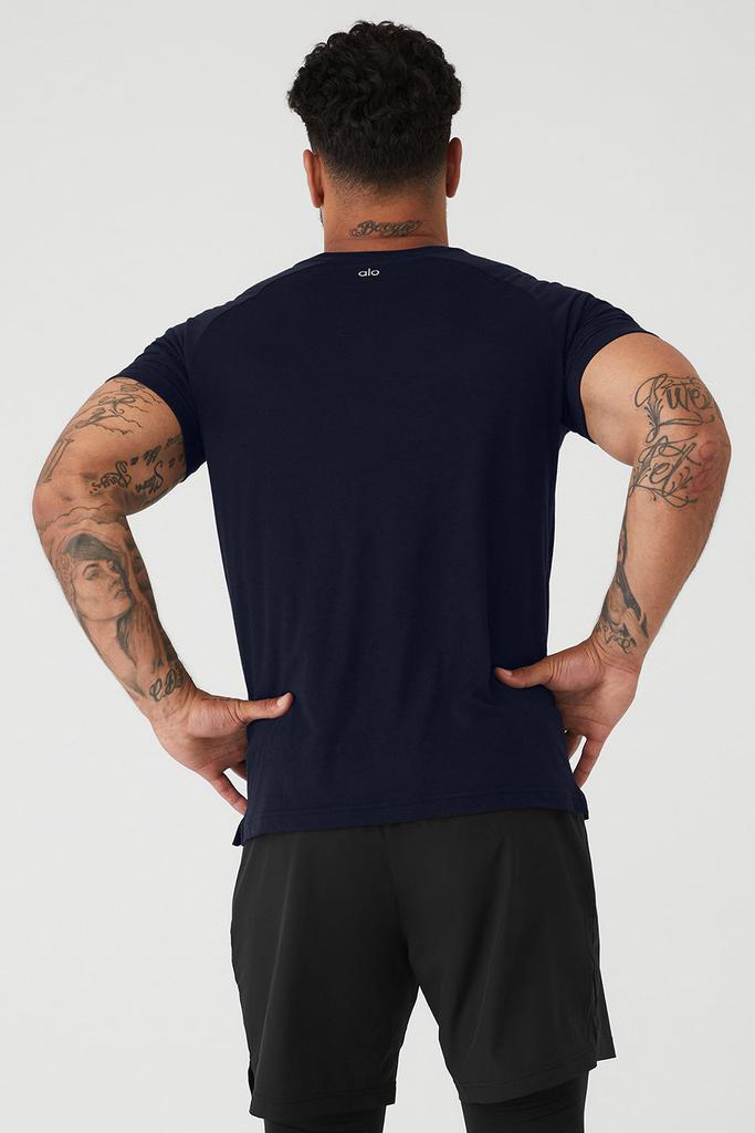 Alo Yoga The Triumph Crew Neck Tee - Navy