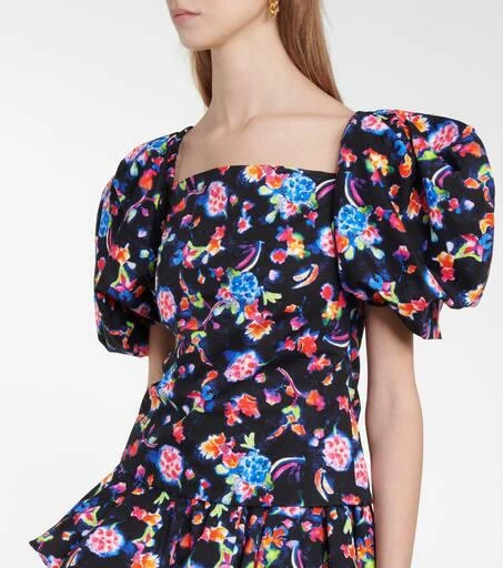 CAROLINE CONSTAS Eliana floral cotton-blend blouse 4