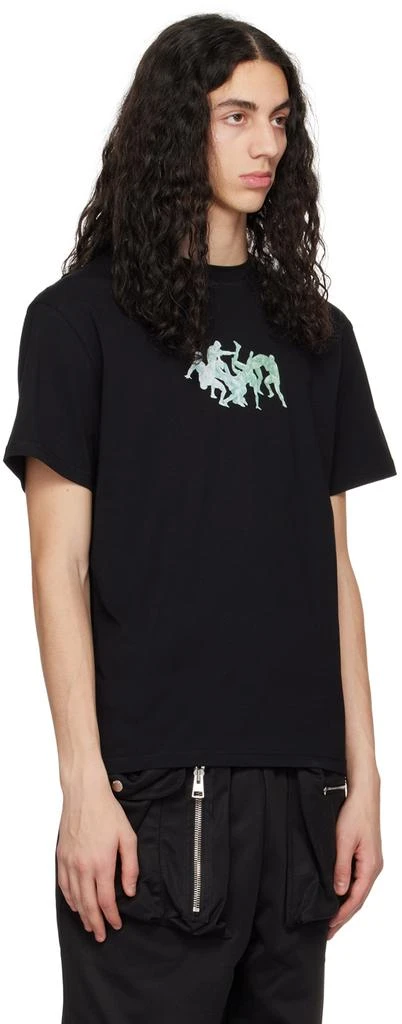 JW Anderson Black Placed Print T-Shirt 2