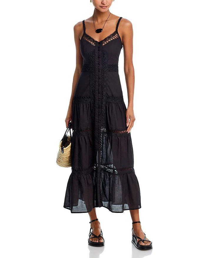 AQUA Lace Inset Midi Dress - Exclusive 2