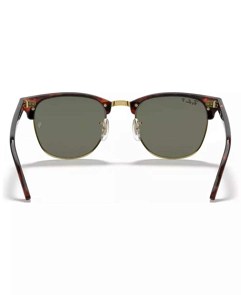 Ray-Ban Unisex Polarized Low Bridge Fit Sunglasses, RB3016F CLUBMASTER CLASSIC 55 5