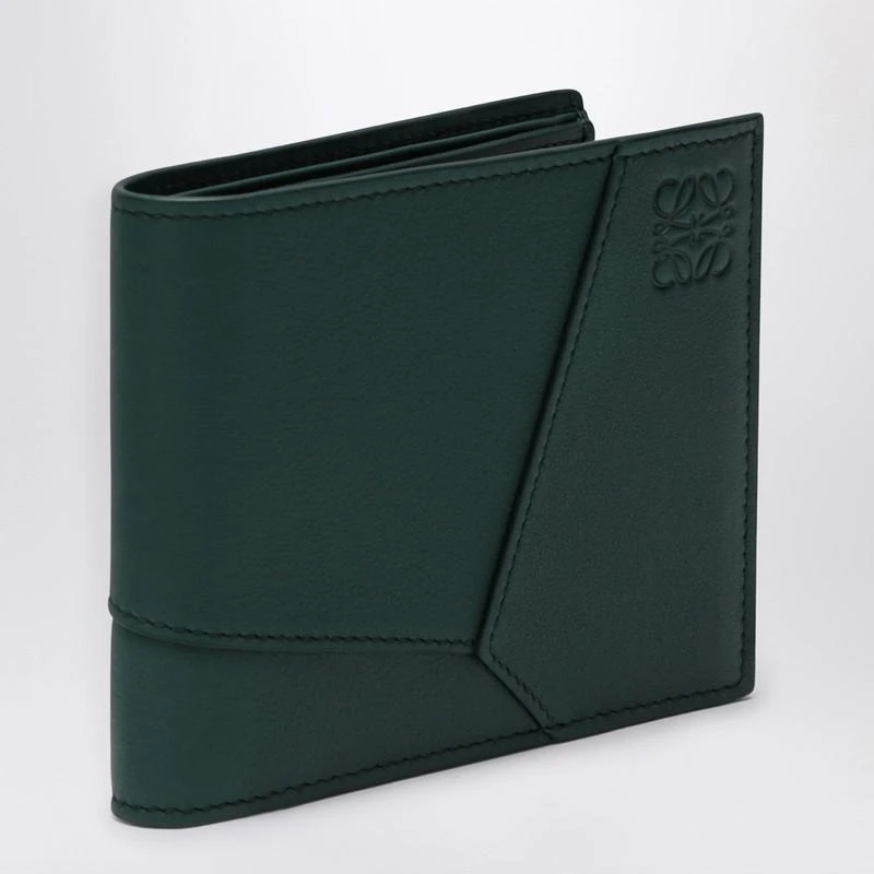 Loewe Green Puzzle bi-fold wallet 1